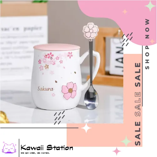 Taza De Cerámica Sakura