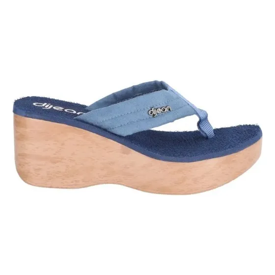 Sandalia Dijean Ref 376 Marino X Madeira - Ultima Coleccion 