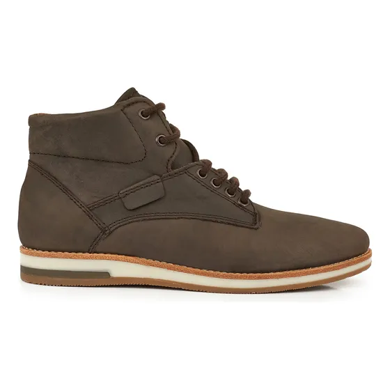 Borcego Hombre Cuero Briganti Bota Zapato Goma - Hcbo00941