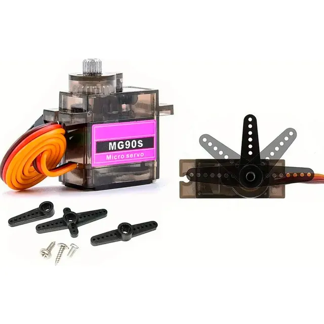 Tecneu Micro Servomotor Mg90s Tower Pro Engranes Metálicos Arduino Alto Torque
