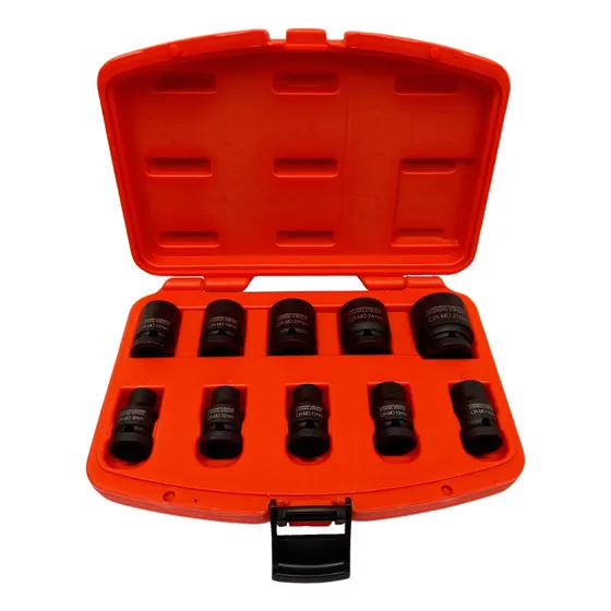 Set De 10 Dados De Impacto 1/2 Corto 9-27mm Tooltech 