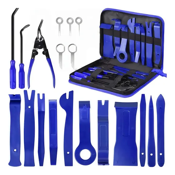 Kit Espátulas Tira Grampos Forro Porta Molduras Carro