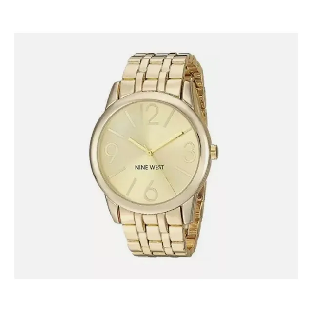 Reloj Nine West Nw1578chgb Para Mujer, Dorado