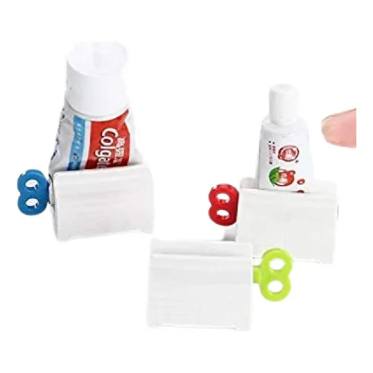 Exprimidor Pasta Dental Crema Dispensador Soporte Giratorio
