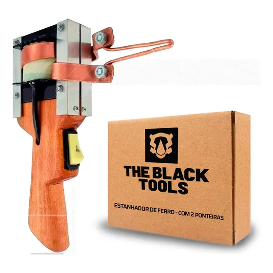 Ferro De Solda Estanhador Profissional Pistola Madeira Envernizada 550w 220v The Black Tools