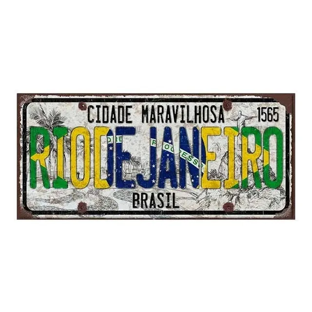 Cartel Chapa Patente Brasil Rio De Janeiro