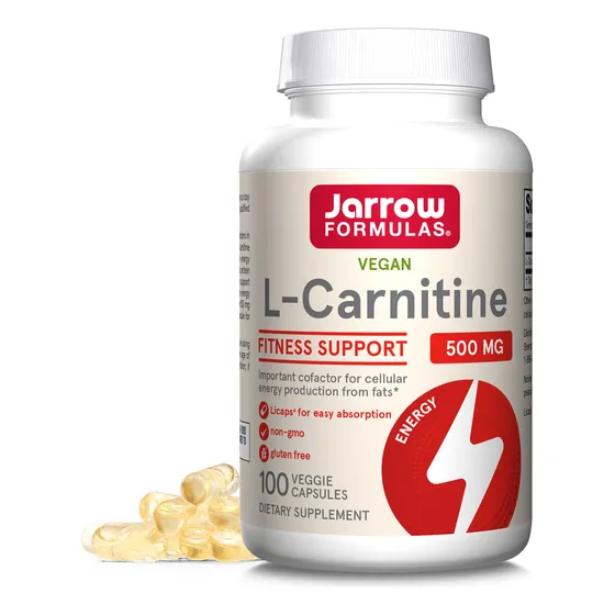 Suplemento De L-carnitina De Jarrow Formulas, 500 Mg, 100 Li
