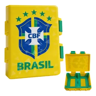 Porta Figurinhas Case Caixa Álbum Copa Do Mundo 2026 Maleta Brasil Escudo Cbf Escudo Cbf