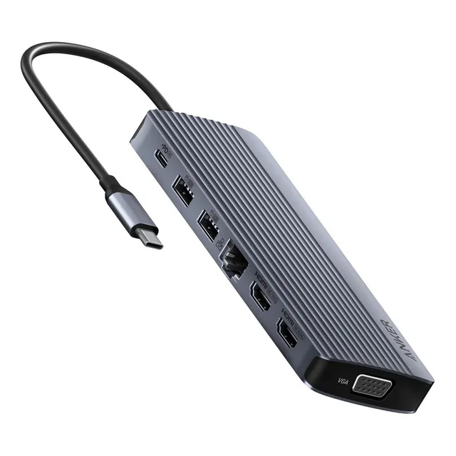Hub Usb Anker A8389 Color Gris Oscuro