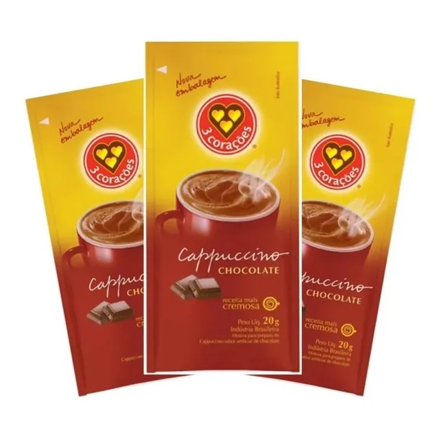 Sache Cappuccino Chocolate 20g C/50 3 Corações