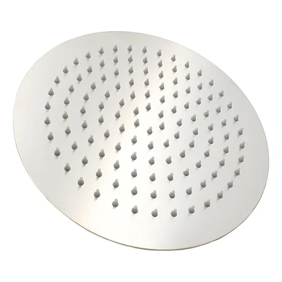 Regadera Redonda 25cm Sin Brazo Baja Y Alta Presion Acero Acabado Satinado