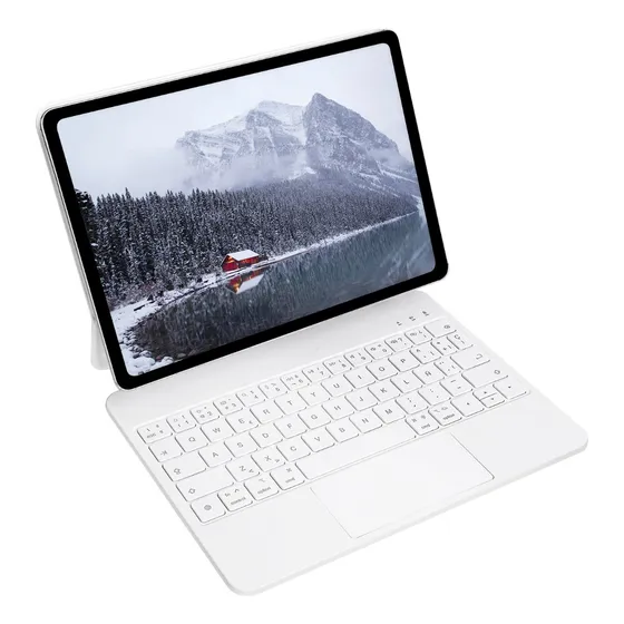 Teclado mágico Goojodoq A1890-11th para iPad Pro 11 iPad Air 4/5 10.9 cor branco