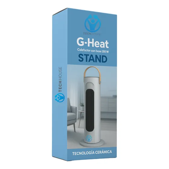 Caloventilador Cerámico Tech House 2 En 1 Calor Y Ventilador Blanco