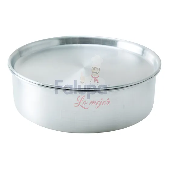 Quesillera De Aluminio #28 (molde Quesilleras) Marca Falupa