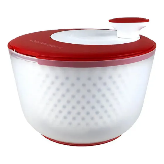 Centrífuga plus secadora de salada manual Tupperware Vermelho 3,9 litros