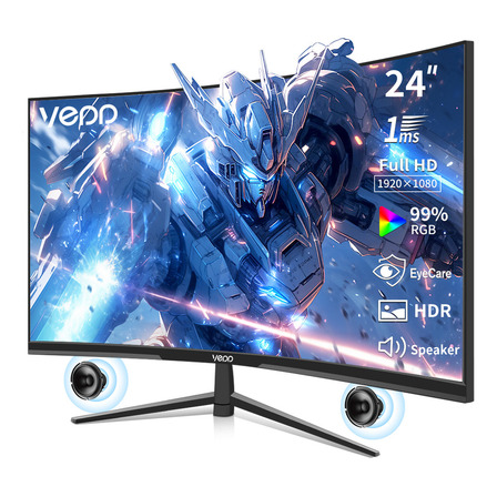 Monitor Gamer Vedd Cpa0161bk Curvo 24'' Led Negro Monitor Gamer Vedd Cpa0161bk Curvo 24'' Led Negro