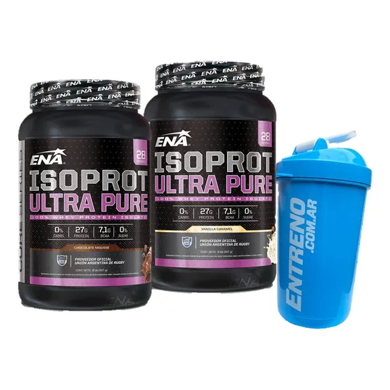 Isoprot Ena Whey Protein 100% Aislada 2 X 1 4 Lb Con Shaker