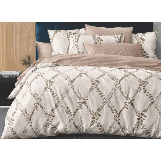 Juego Sábanas Cotton Flor Ziporah  2 Plazas Sommier  Mi Casa