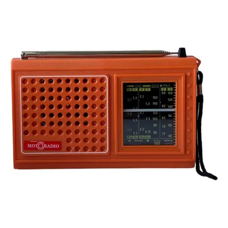 Radio Portatil 7 Faixas A Pilhas Motoradio Retro Mrp37-la