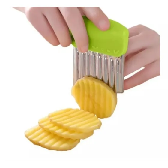 Cortador De Verduras, Papas Ondulado Pequeño