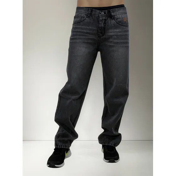 Pantalón Bagui Tela Rígido Para Hombre