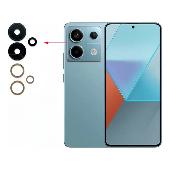 Lente Cristal Cámara Trasera Para Redmi Note 13 Pro 4g