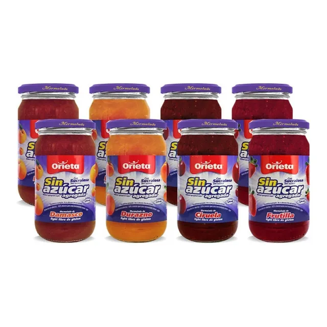 Mermelada Orieta Sin Azucar Combo X 6u. Sabores A Elección
