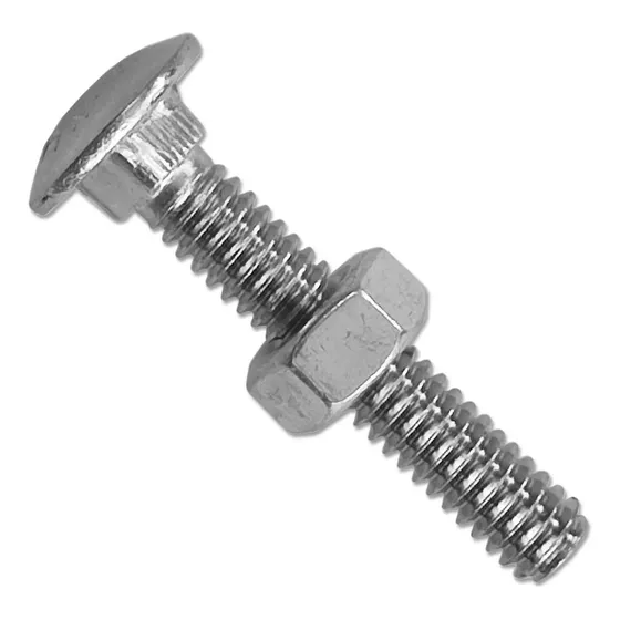 Perno Coche 1/4 X 1 1/4 + Tuercas Zincados 90pcs 1kg Muebles
