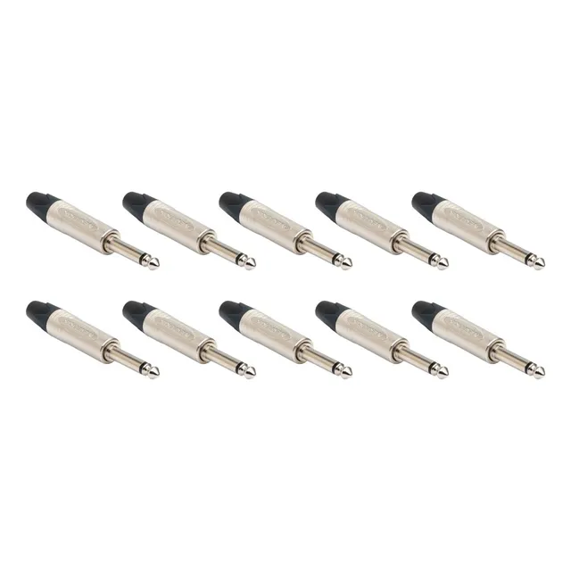 Conectores Plug Neutrik Np2x 1/4 Mono Pack 10 Piezas