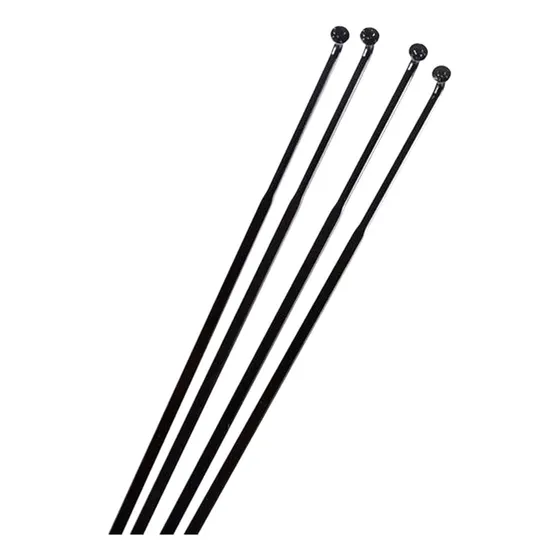 24 Rayos Chatos Shimano Para Competición 282mm Whr501 Negro