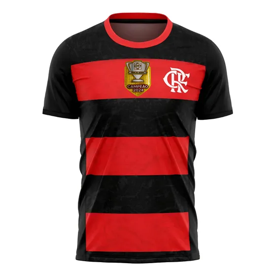 Camisa Flamengo Oficial  Patch Campeão Copa Do Brasil 2024