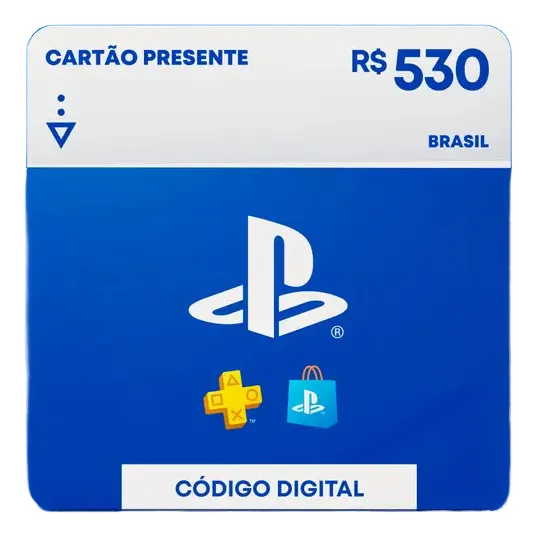R$530 Playstation Store - Cartão Presente Digital Exclusivo