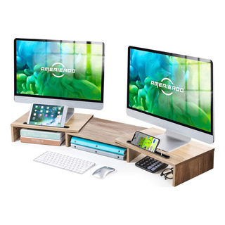Soporte De Monitor Doble Ajustable Para Escritorio Soporte De Monitor Doble Ajustable Para Escritorio