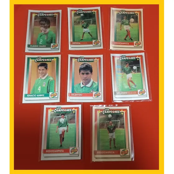 Los Campeones Seleccion Mexicana Pilon Lote 8 Tarjetas