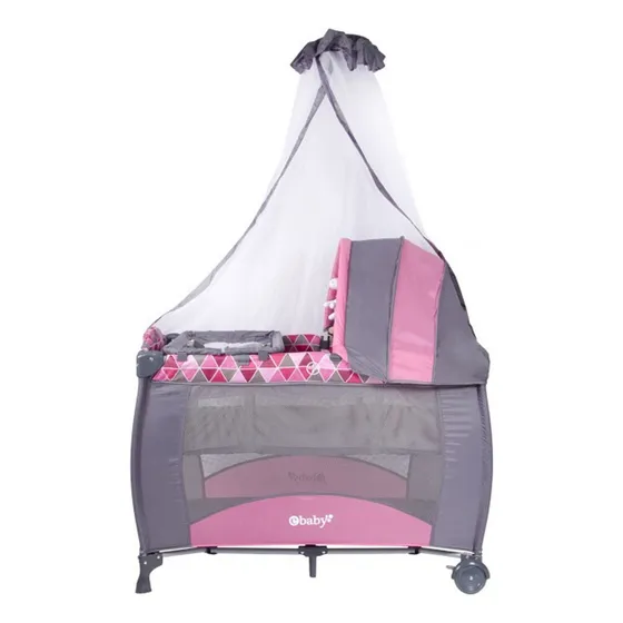 Cuna Corral Mecedora Sally 716-1 Rosado