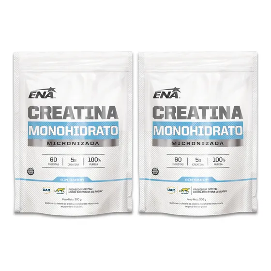 Pack 2 Unidades Creatina 300grs 100% Pura Ena Sport