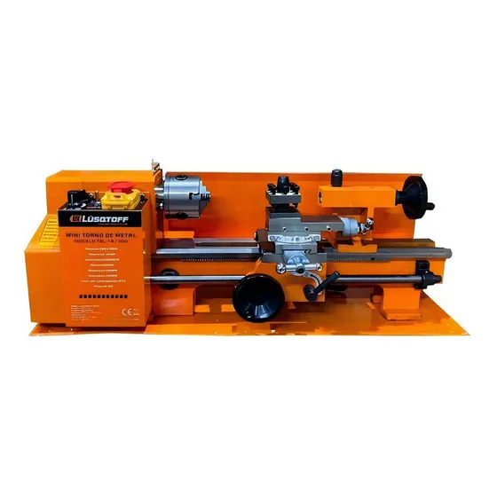 Torno Mecanico Para Metal 300 Mm Lusqtoff Tbl-18/300