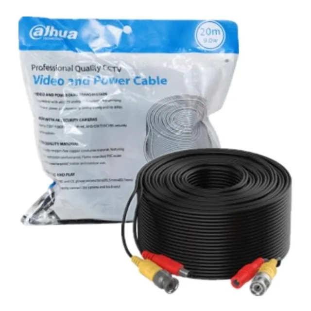 Cable Video Poder Para Cctv 4k 50m Dahua Tienda9cl