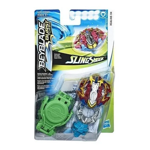 Beyblade Xcalius X4 Beyblade Burst Turbo Sling Shock Color Rojo