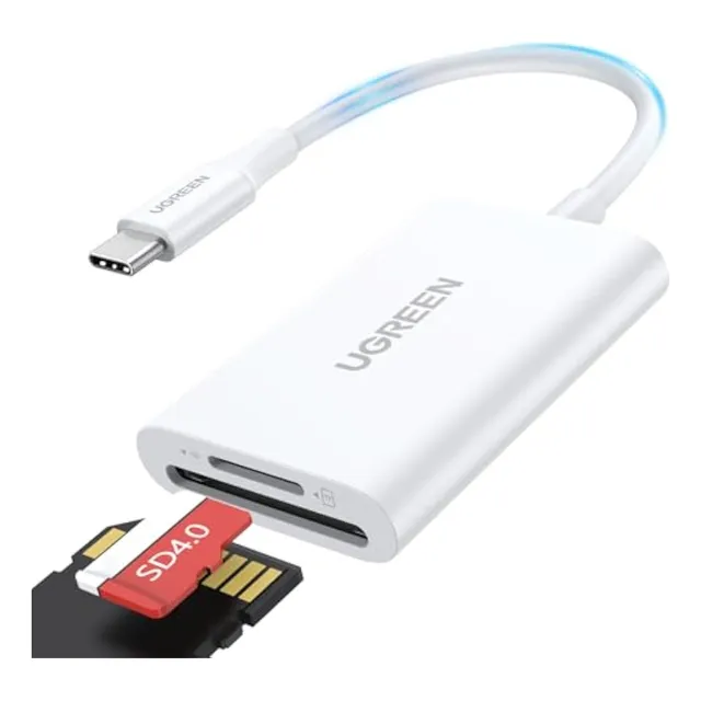 Ugreen Lector De Tarjetas Usb C Sd, 2 En 1, Lector