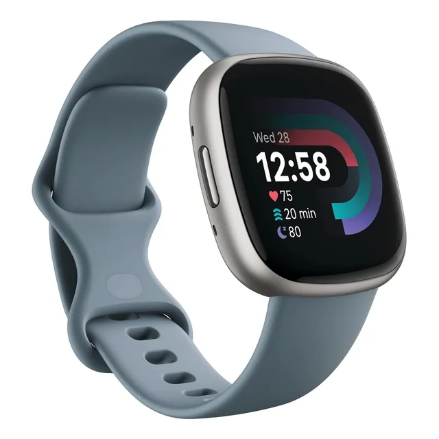 Reloj Inteligente Fitbit Versa 4 Fitness Con Color Azul Y Pl