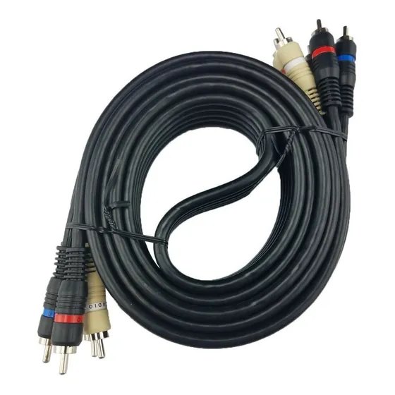 Cable De Video Componente Con Audio 5 Rca Rgb 