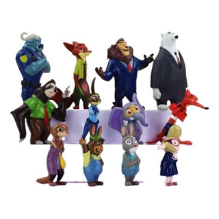 Kit 12 Bonecos Miniaturas Zootopia Pronta Entrega No Brasil Kit 12 Bonecos Miniaturas Zootopia Pronta Entrega No Brasil