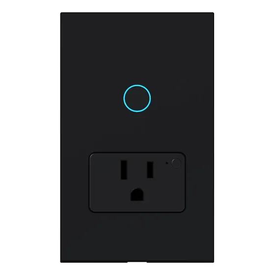 Interruptor De Pared Inteligente Wifi 1botón Táctil+1enchufe