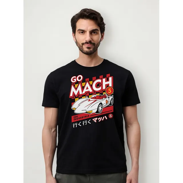 Remera Speed Racer Meteoro Go Mach 5 (negra:) Ideas Mvd
