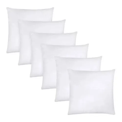  Cojín Relleno De Algodón Sintético  40x40 Cm Set 6 Piezas