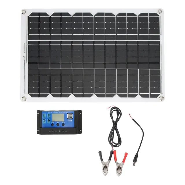 Panel Solar 18w Monocristalino Controlador De Carga Bateria 
