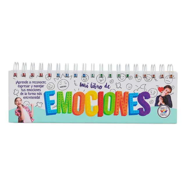 Libro Móvil Didáctico Infantil "Mi Libro De Emociones" Barco de Papel Para Expresar Sentimientos