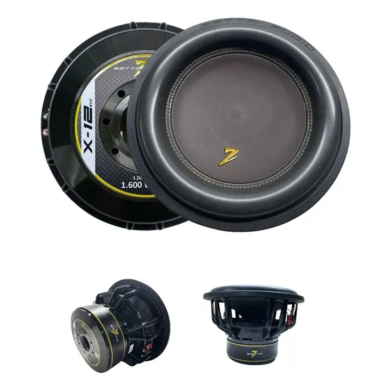 Subwoofer Zetta Audio X-12 Evo 1600rms 4+4 Ohms 12 Polegadas