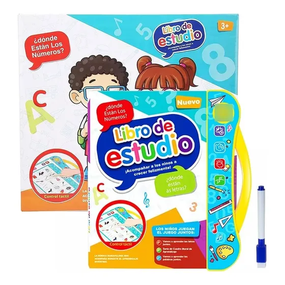 Juguetes Bebés Niños Libro Electrónico Sonido Español Inglés